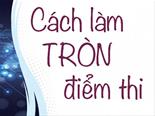 Cách làm tròn điểm thi THPT quốc gia 2018