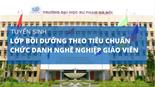 Lớp bồi dưỡng theo tiêu chuẩn chức danh nghề nghiệp cho viên chức ngành giáo dục