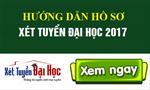 Hướng dẫn hồ sơ xét tuyển đại học 2017