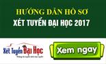 Hướng dẫn hồ sơ xét tuyển đại học 2017