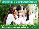 Địa chỉ đào tạo văn bằng 2 mầm non tại Hà Đông