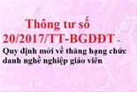 Thông tư về thi thăng hạng chức danh nghề nghiệp giáo viên mầm non