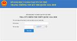 Bắt đầu công bố điểm thi THPT quốc gia năm 2018